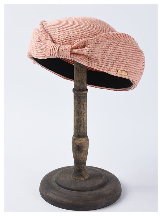 Boina de Paja Japonesa Elegante con Moño para Verano - Image 5