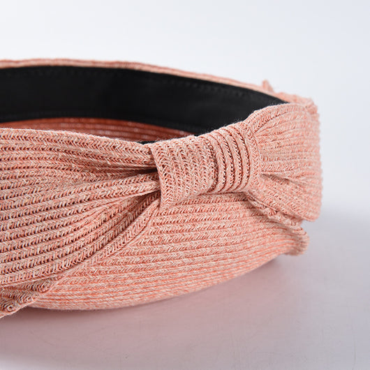 Boina de Paja Japonesa Elegante con Moño para Verano - Image 3