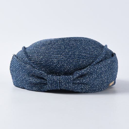 Boina de Paja Japonesa Elegante con Moño para Verano - Image 2