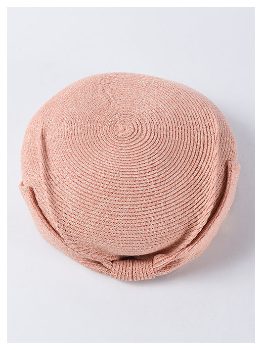 Boina de Paja Japonesa Elegante con Moño para Verano - Image 11