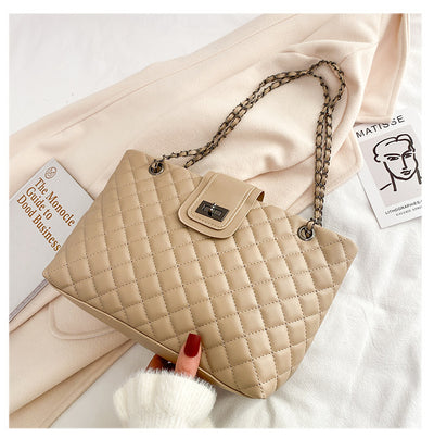 Bolsa de Hombro Grande con Cadena Dorada - Estilo Trendy Multiusos - Image 4