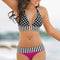 Bikini Retro de Lunares con Cuello Halter
