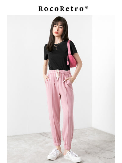 Pantalones Grises Sueltos de Pierna Ancha para Mujer - Estilo Urbano Verano - Image 6
