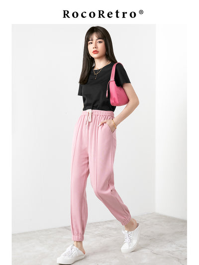Pantalones Grises Sueltos de Pierna Ancha para Mujer - Estilo Urbano Verano - Image 7
