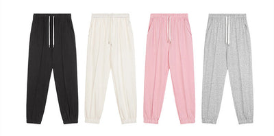 Pantalones Grises Sueltos de Pierna Ancha para Mujer - Estilo Urbano Verano - Image 5