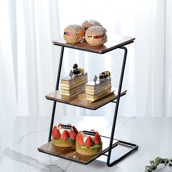 Soporte Escalonado Multipisos para Postres y Frutas
