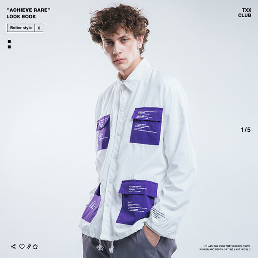 Camisa Impermeable y Cortavientos para Hombre - Diseño Urbano con Múltiples Bolsillos - Image 2