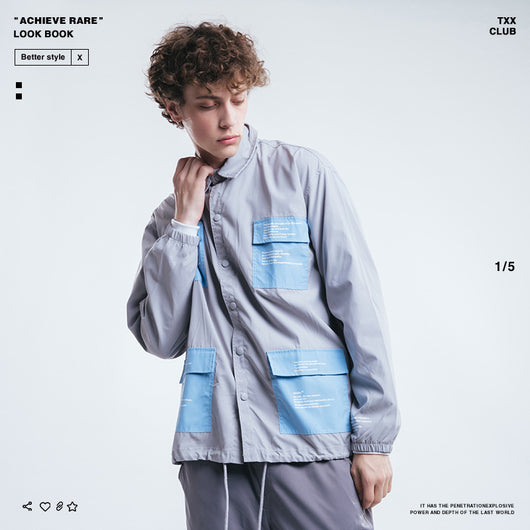 Camisa Impermeable y Cortavientos para Hombre - Diseño Urbano con Múltiples Bolsillos - Image 3