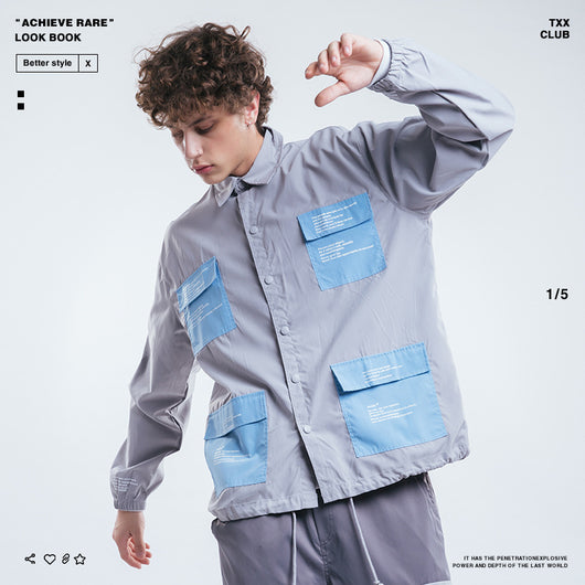 Camisa Impermeable y Cortavientos para Hombre - Diseño Urbano con Múltiples Bolsillos - Image 4