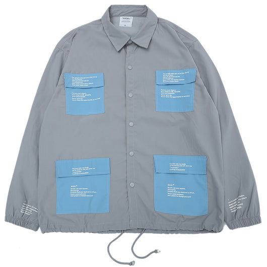 Camisa Impermeable y Cortavientos para Hombre - Diseño Urbano con Múltiples Bolsillos - Image 7