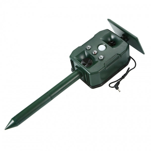 Repelente Ultrasónico Solar para Roedores y Aves