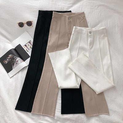 Pantalones Negros Cintura Alta Mujer - Diseño Coreano Slim Fit Casual - Image 10