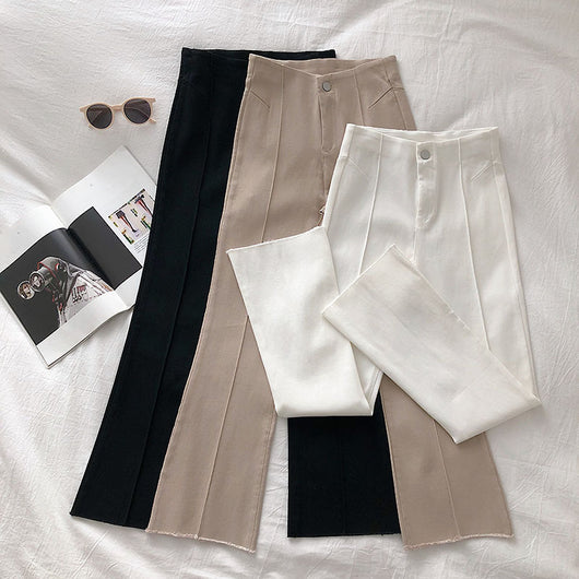 Pantalones Negros Cintura Alta Mujer - Diseño Coreano Slim Fit Casual - Image 10
