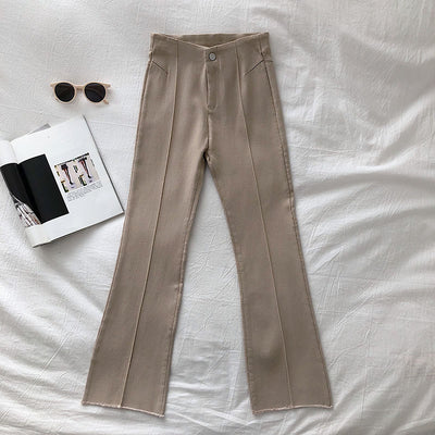 Pantalones Negros Cintura Alta Mujer - Diseño Coreano Slim Fit Casual - Image 12