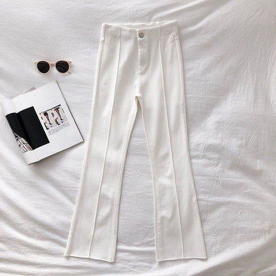 Pantalones Negros Cintura Alta Mujer - Diseño Coreano Slim Fit Casual - Image 4
