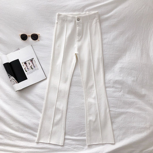 Pantalones Negros Cintura Alta Mujer - Diseño Coreano Slim Fit Casual - Image 4