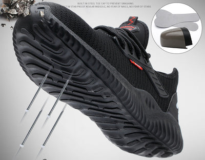 Zapatos de Seguridad Respirable Anti-aplastamiento para Trabajo - Image 14