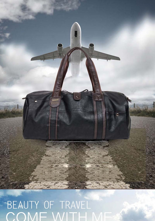 Bolsa de Viaje para Hombre Cuero Encerado Premium - Maletín Casual de Gran Capacidad - Image 11