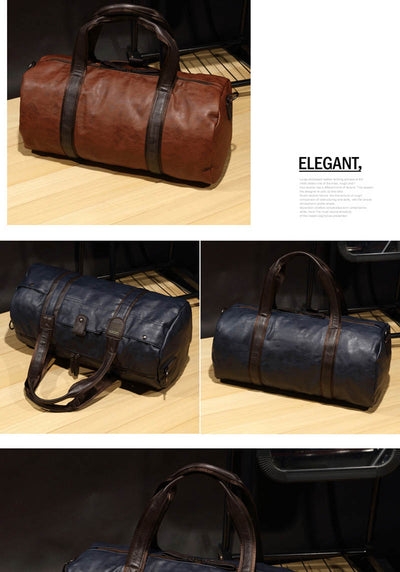 Bolsa de Viaje para Hombre Cuero Encerado Premium - Maletín Casual de Gran Capacidad - Image 7