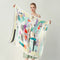 Floral Print Silk Scarf with Satin Finish - Hand-Rolled Premium Fabric
