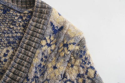 Suéter Retro para Mujer con Cuello Cuadrado y Mangas Largas - Diseño Jacquard Elegante - Image 13