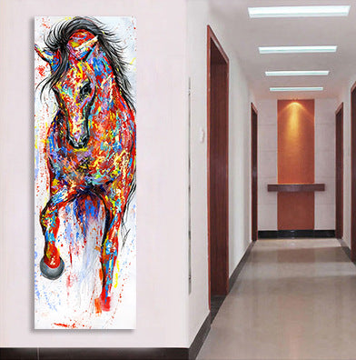 Cuadro Decorativo Caballo Acuarela para Sala y Pasillo - Pintura sin Marco - Image 10