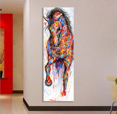 Cuadro Decorativo Caballo Acuarela para Sala y Pasillo - Pintura sin Marco - Image 9