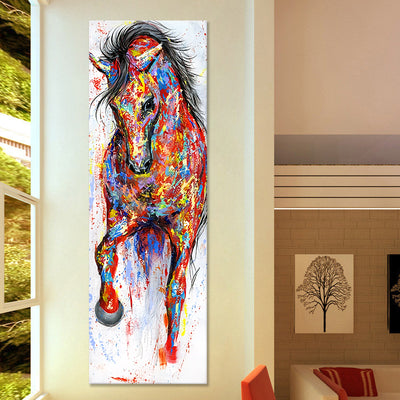 Cuadro Decorativo Caballo Acuarela para Sala y Pasillo - Pintura sin Marco - Image 2
