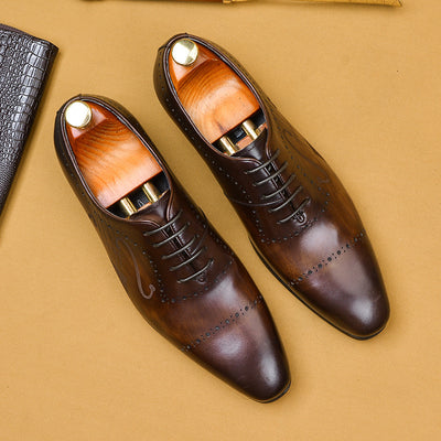 Zapatos Oxford de Cuero British Brock - Elegancia Casual para Profesionales - Image 2