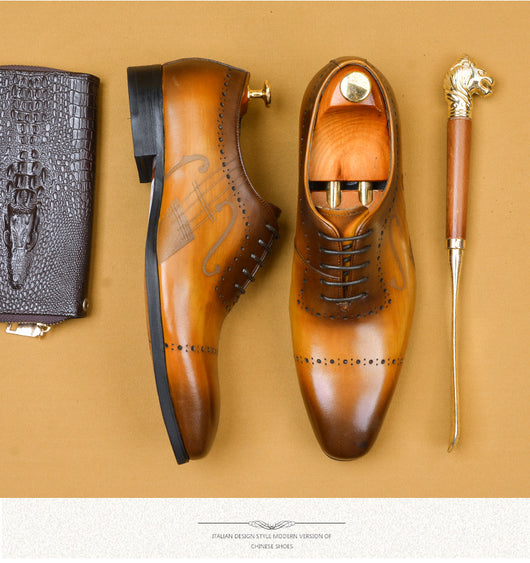 Zapatos Oxford de Cuero British Brock - Elegancia Casual para Profesionales - Image 5
