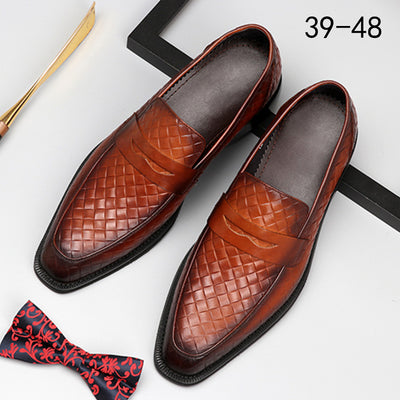 Zapatos de Cuero Retro Artesanales para Hombre - Talla Grande 48 Estilo Europeo - Image 10