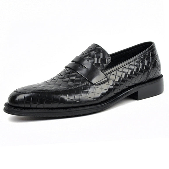 Men's Handmade Retro Leather Shoes - European Style Size 48