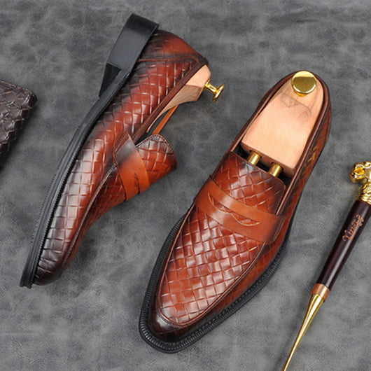 Zapatos de Cuero Retro Artesanales para Hombre - Talla Grande 48 Estilo Europeo - Image 5