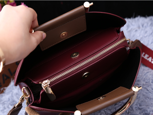 Bolsa de Cuero Auténtico para Mujer - Estilo Trendy Messenger Ejecutiva - Image 17