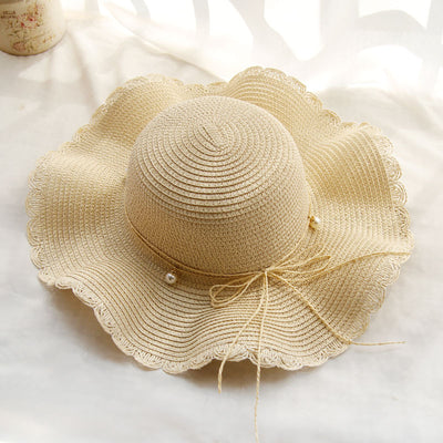 Sombrero de Paja Plegable con Ala Ancha para Mujer - Image 13
