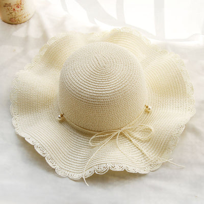 Sombrero de Paja Plegable con Ala Ancha para Mujer - Image 7