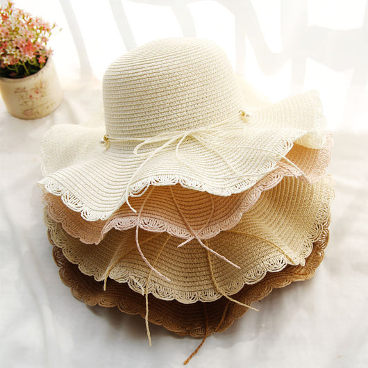 Sombrero de Paja Plegable con Ala Ancha para Mujer - Image 4