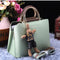Bolsa de Cuero Auténtico para Mujer - Estilo Trendy Messenger Ejecutiva