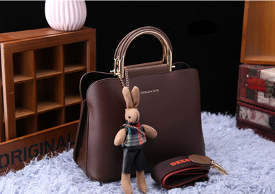Bolsa de Cuero Auténtico para Mujer - Estilo Trendy Messenger Ejecutiva - Image 4