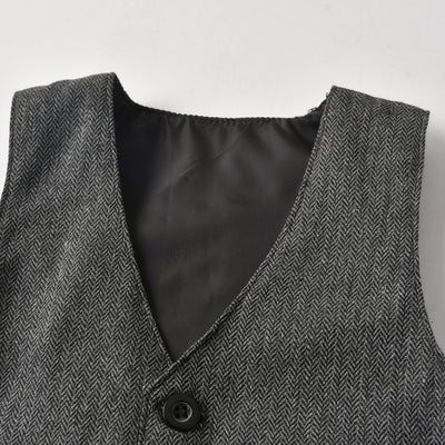 Traje Caballero Británico para Bebé - Conjunto Elegante con Chaleco y Gorro - Image 10