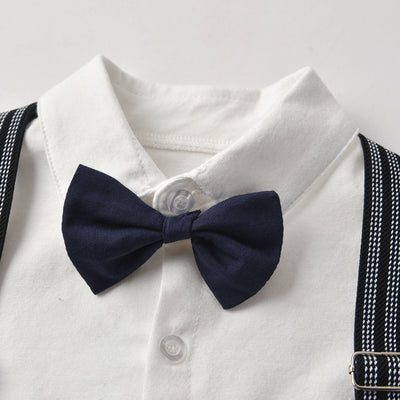 Traje Caballero Británico para Bebé - Conjunto Elegante con Chaleco y Gorro - Image 3