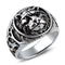 Anillo de Plata 925 Cabeza de León Dominante para Hombres