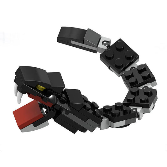 Bloques de Construcción Serie Animales - Rompecabezas 3D Trueno, Serpiente, Araña y Rinoceronte