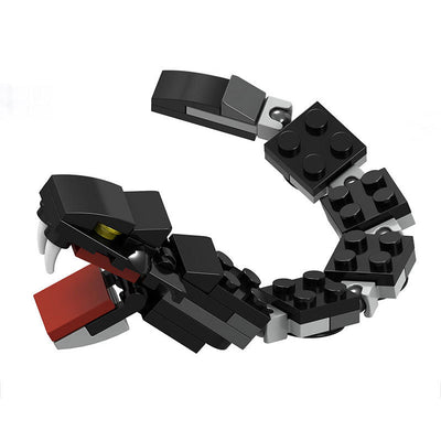 Bloques de Construcción Serie Animales - Rompecabezas 3D Trueno, Serpiente, Araña y Rinoceronte
