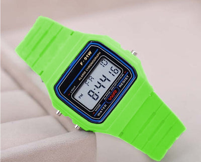 Reloj Digital Ultra Delgado Dorado y Plateado con LED F91W - Image 17