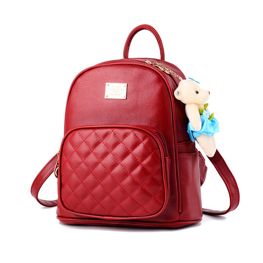 Mochila Escolar Coreana de Moda - Estilo Casual Universitario con Diseño de Osito