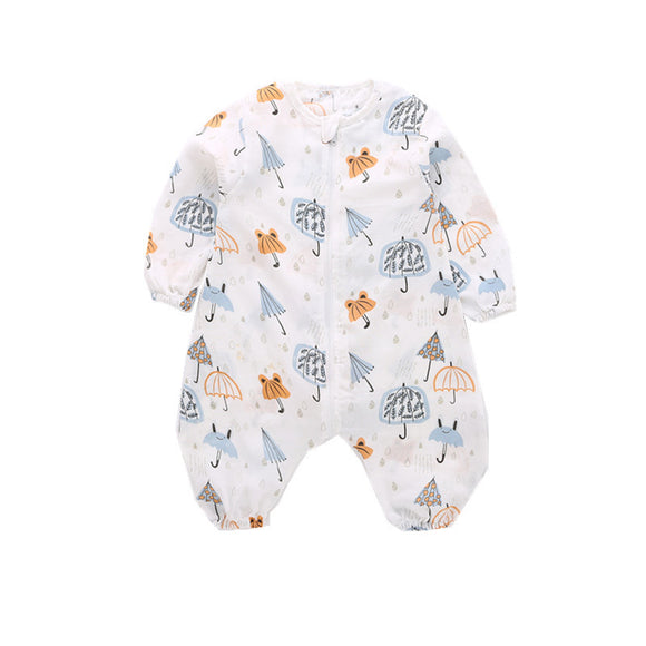 Saco de Dormir Bebé Gasa Transpirable - Pijama Enterizo Verano Recién Nacido