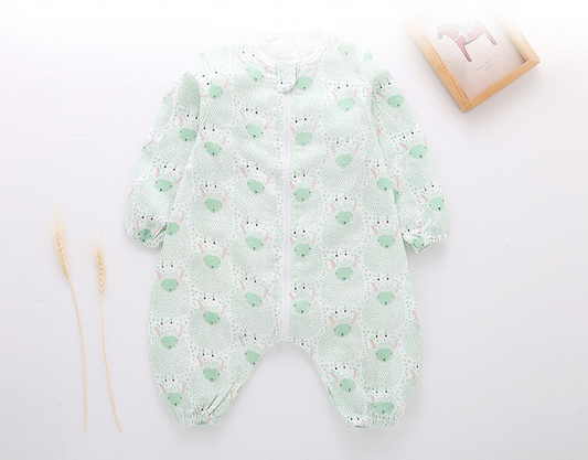 Saco de Dormir Bebé Gasa Transpirable - Pijama Enterizo Verano Recién Nacido