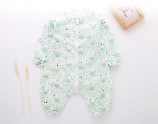 Saco de Dormir Bebé Gasa Transpirable - Pijama Enterizo Verano Recién Nacido