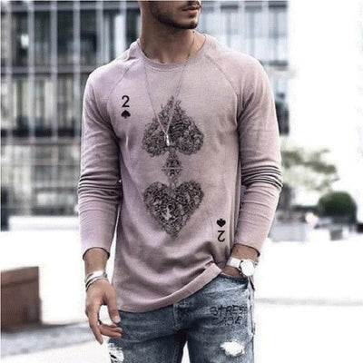 Playera Manga Larga Cuello V Elástica para Hombre - Image 10